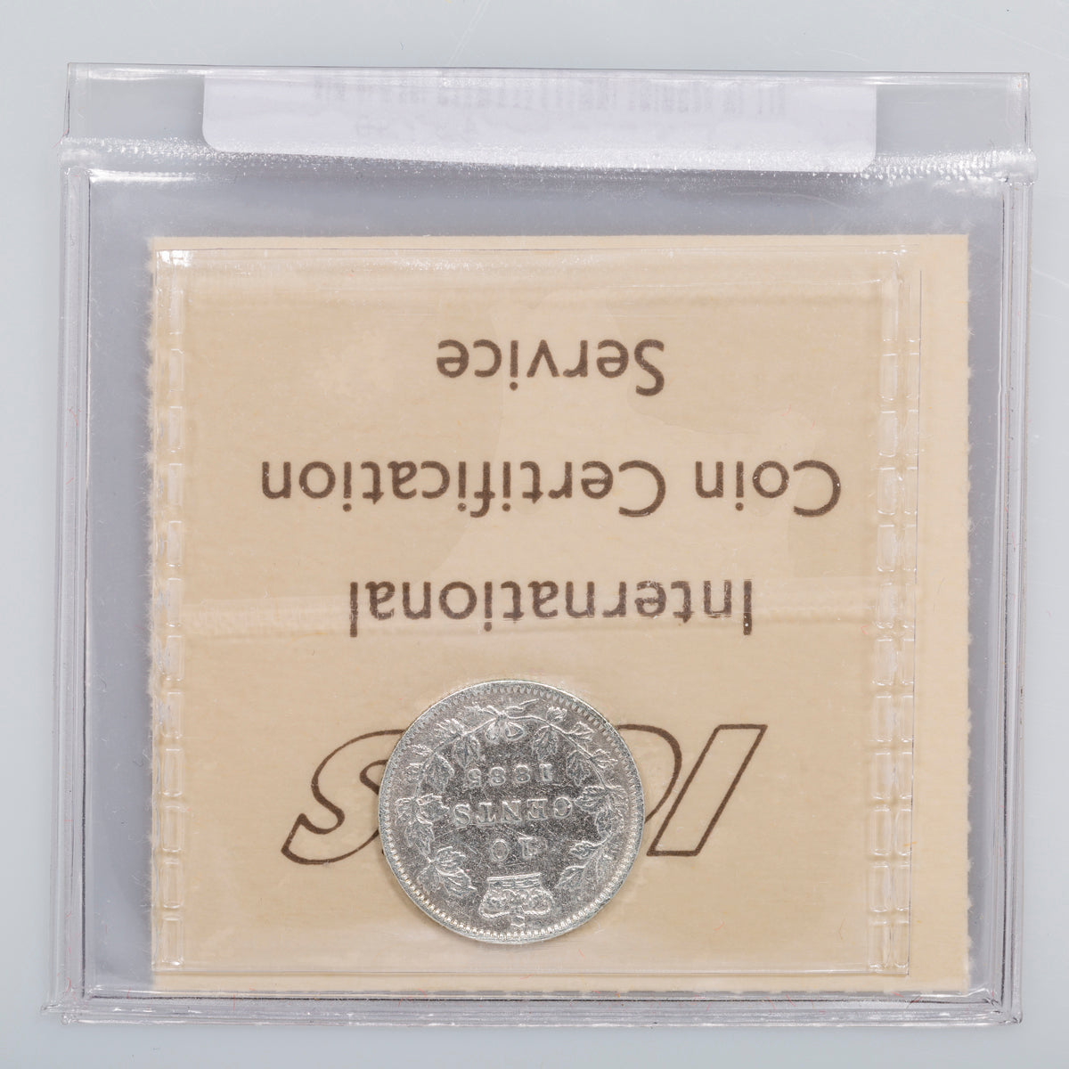 10 Cent 1885 Obverse 4 ICCS F-12