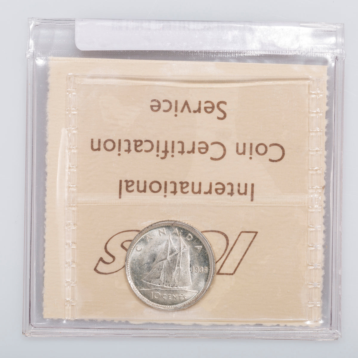 10 Cent 1939 ICCS MS-63