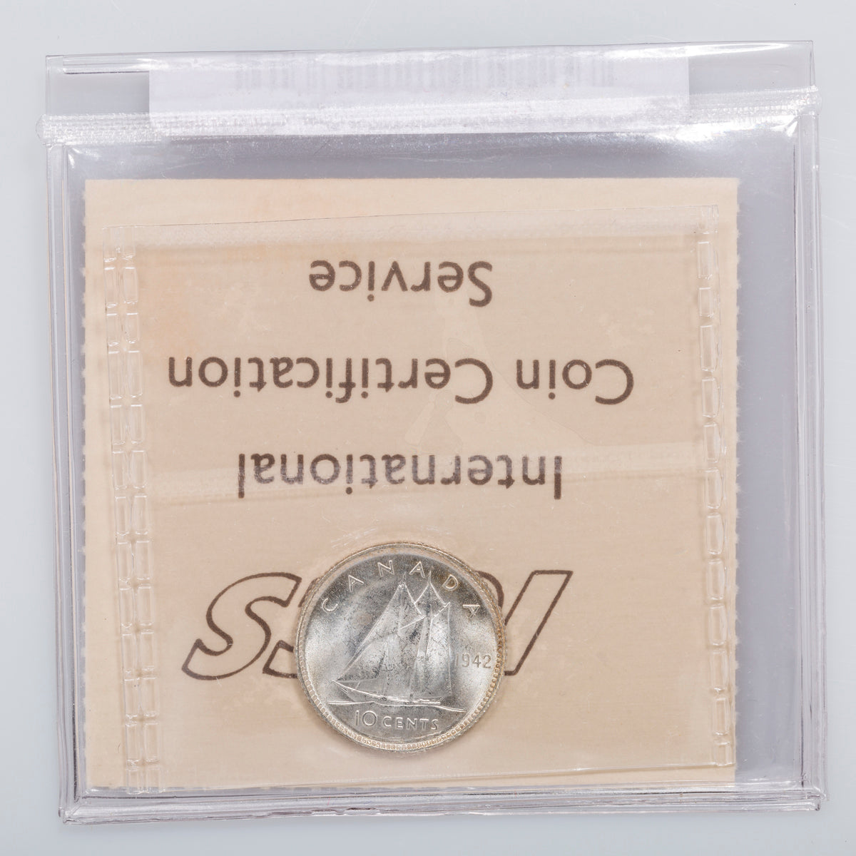 10 Cent 1942 ICCS MS-63