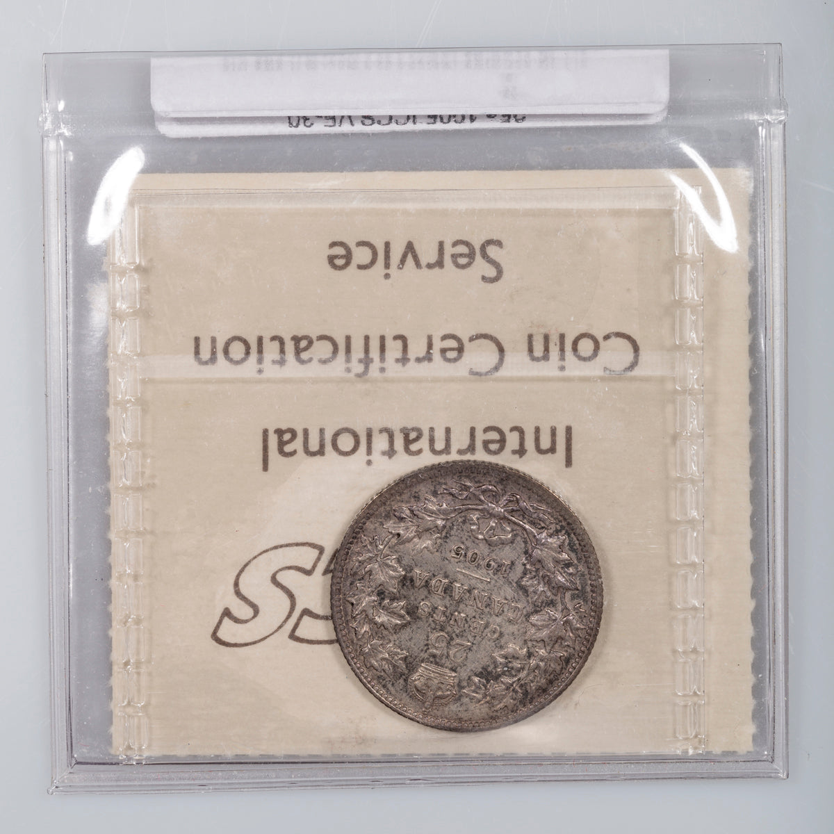 25 Cent 1905 ICCS VF-30