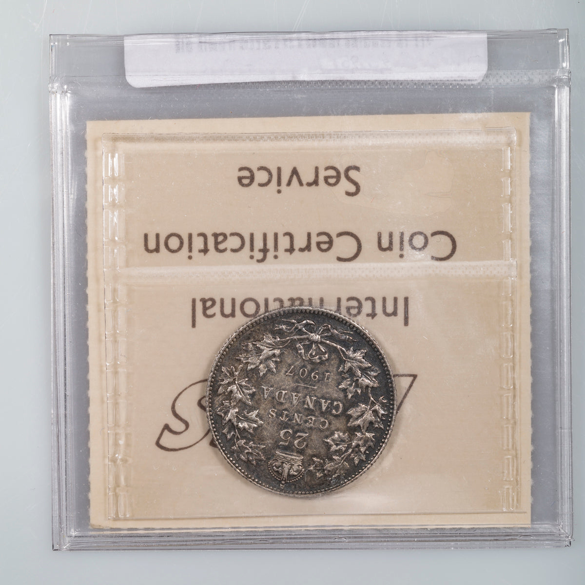 25 Cent 1907 ICCS EF-45