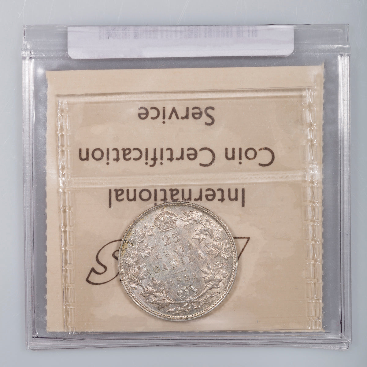 25 Cent 1921 ICCS EF-40