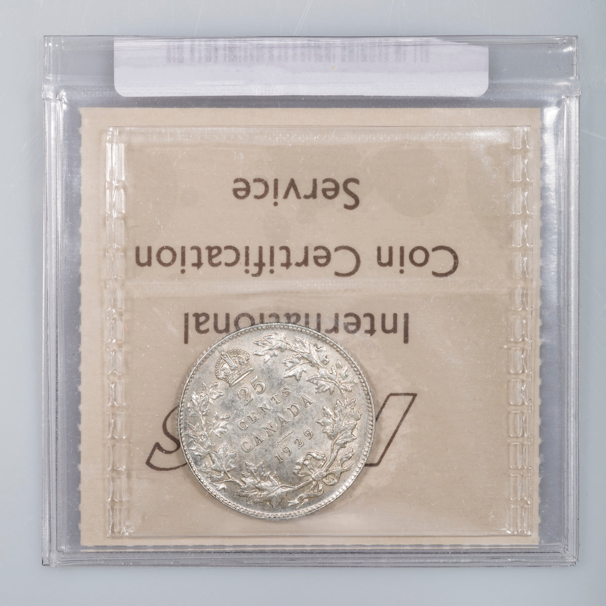 25 Cent 1929 ICCS EF-45
