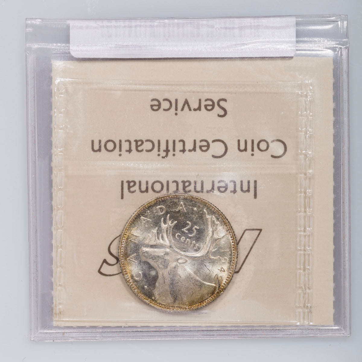 25 Cent 1942 ICCS MS-64