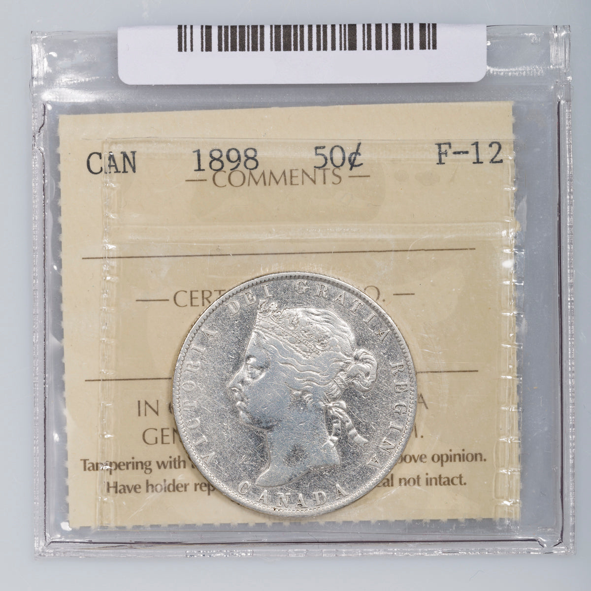 50 Cent 1898 ICCS F-12