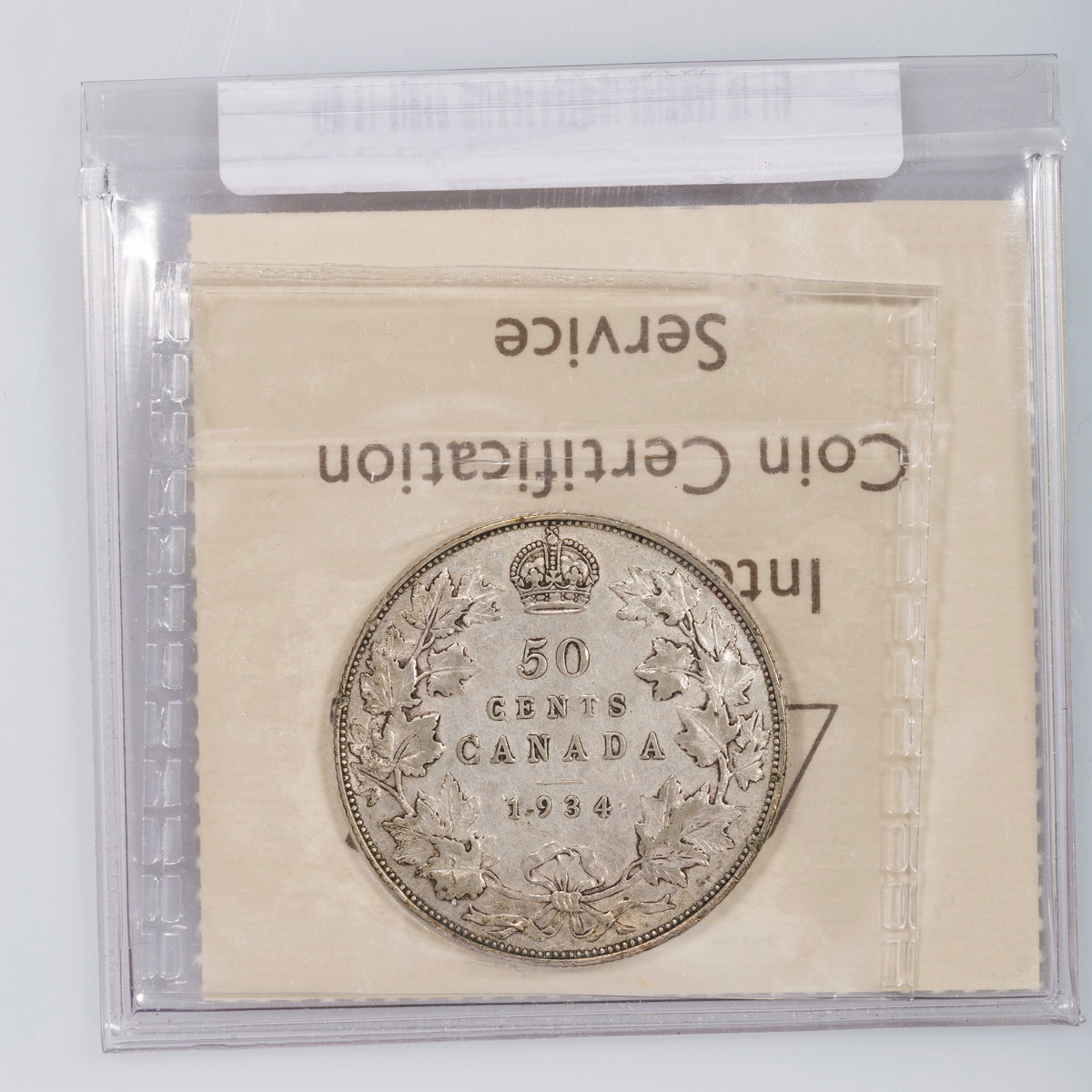 50 Cent 1934 ICCS VF-20