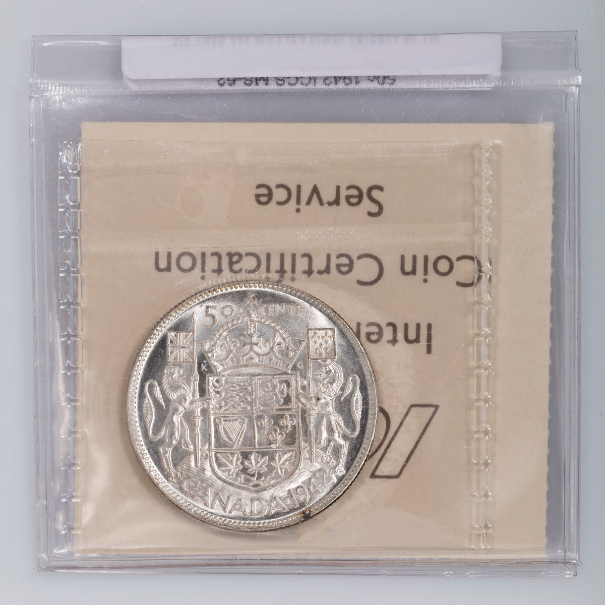 50 Cent 1942 ICCS MS-62