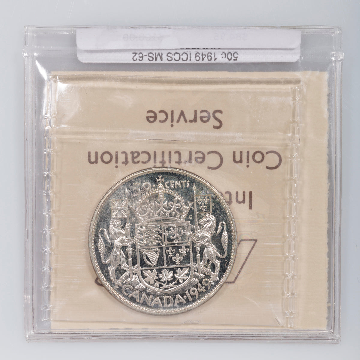 50 Cent 1949 ICCS MS-62