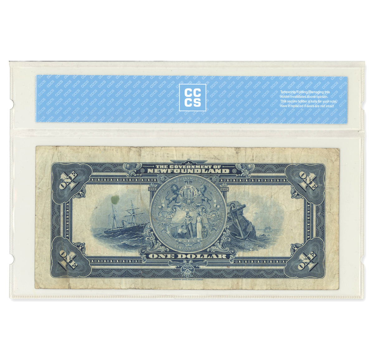 NFLD $1 1920 NF-12d Renouf-Brownrigg Prefix A CCCS VF-20