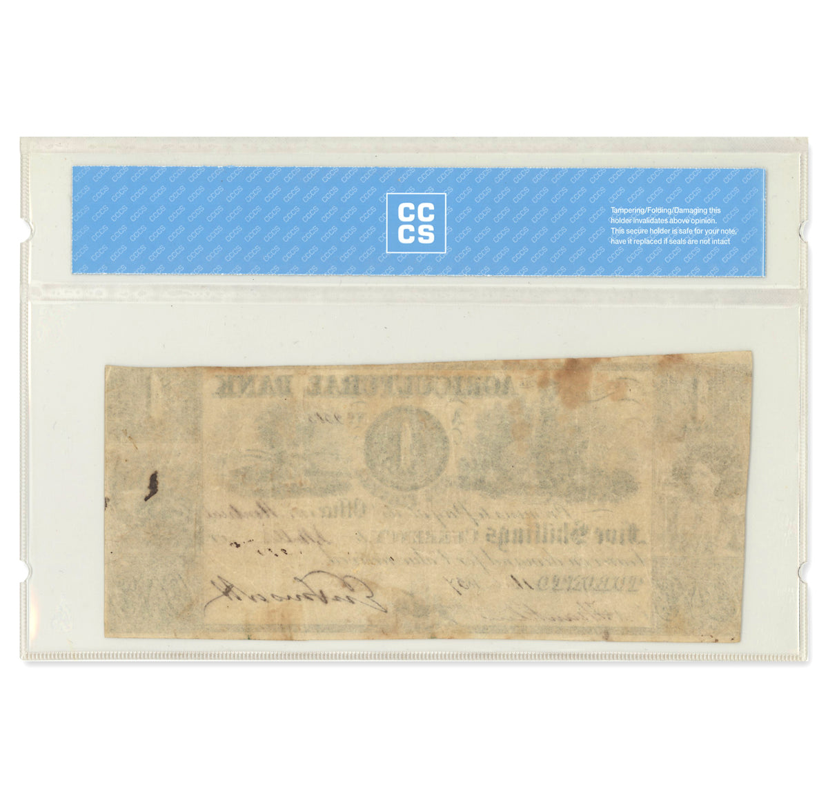 $1 1837 20-12-04-02 Agricultural Bank Franklin-Truscott CCCS F-15