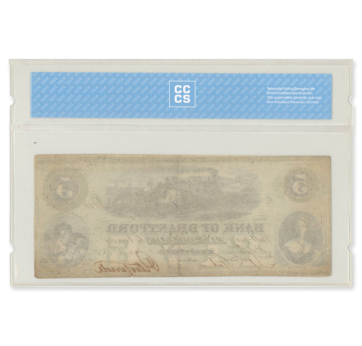 $5 1859 40-10-04-08 Bank of Brantford Stokes-Carroll CCCS EF-40