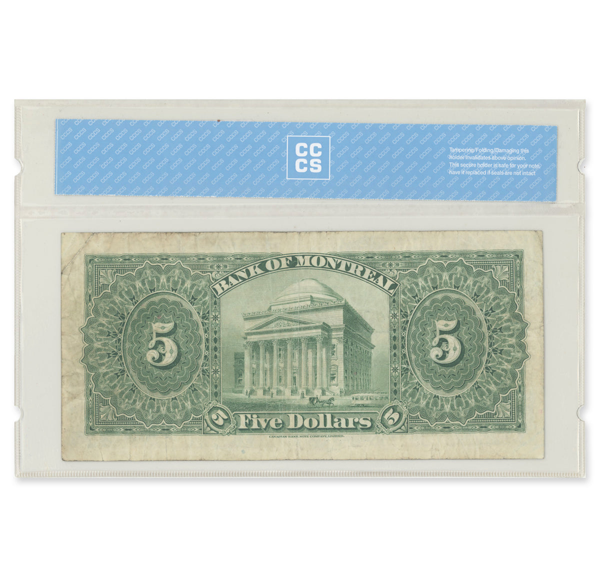 $5 1931 505-58-02 The Bank of Montreal Bog-Gordon CCCS VF-20