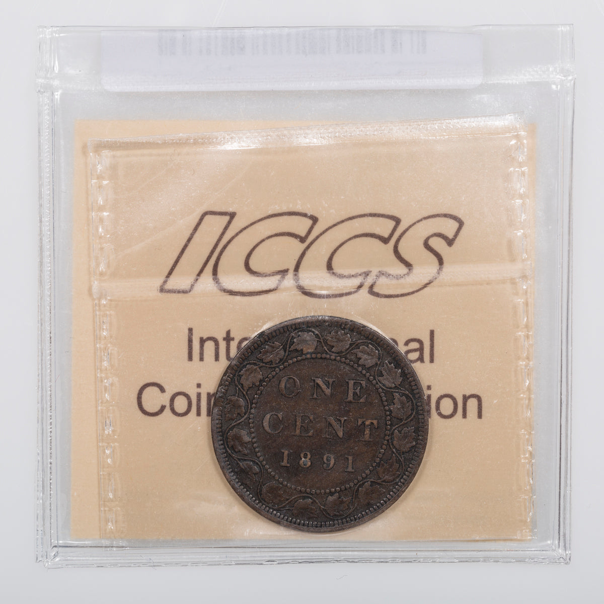 1 Cent 1891 LL SD Obv 3 ICCS VF-20