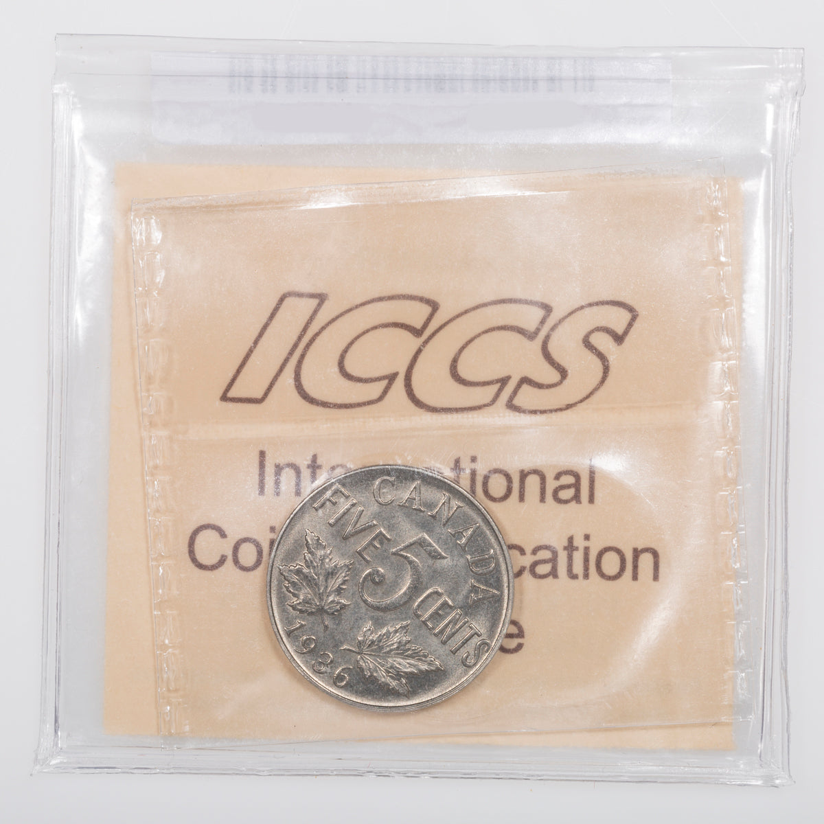 5 Cent 1936 ICCS MS-64