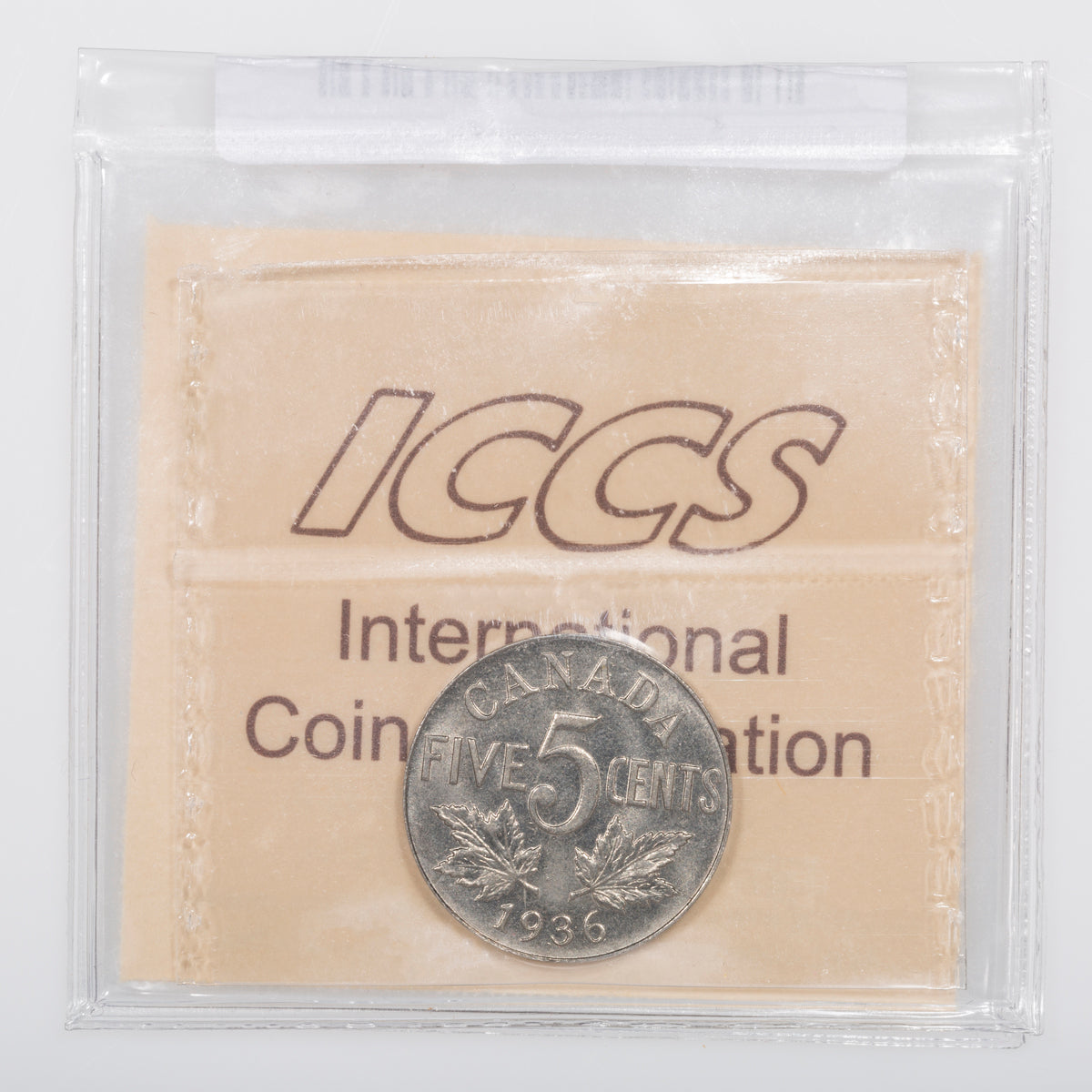 5 Cent 1936 ICCS MS-64