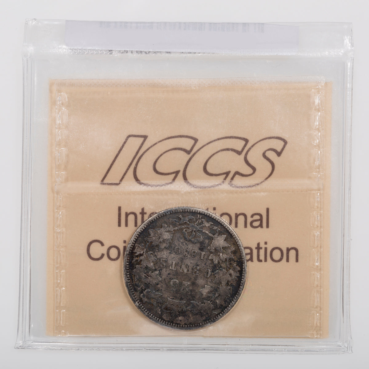 25 Cent 1880H Wide 0 ICCS VG-8