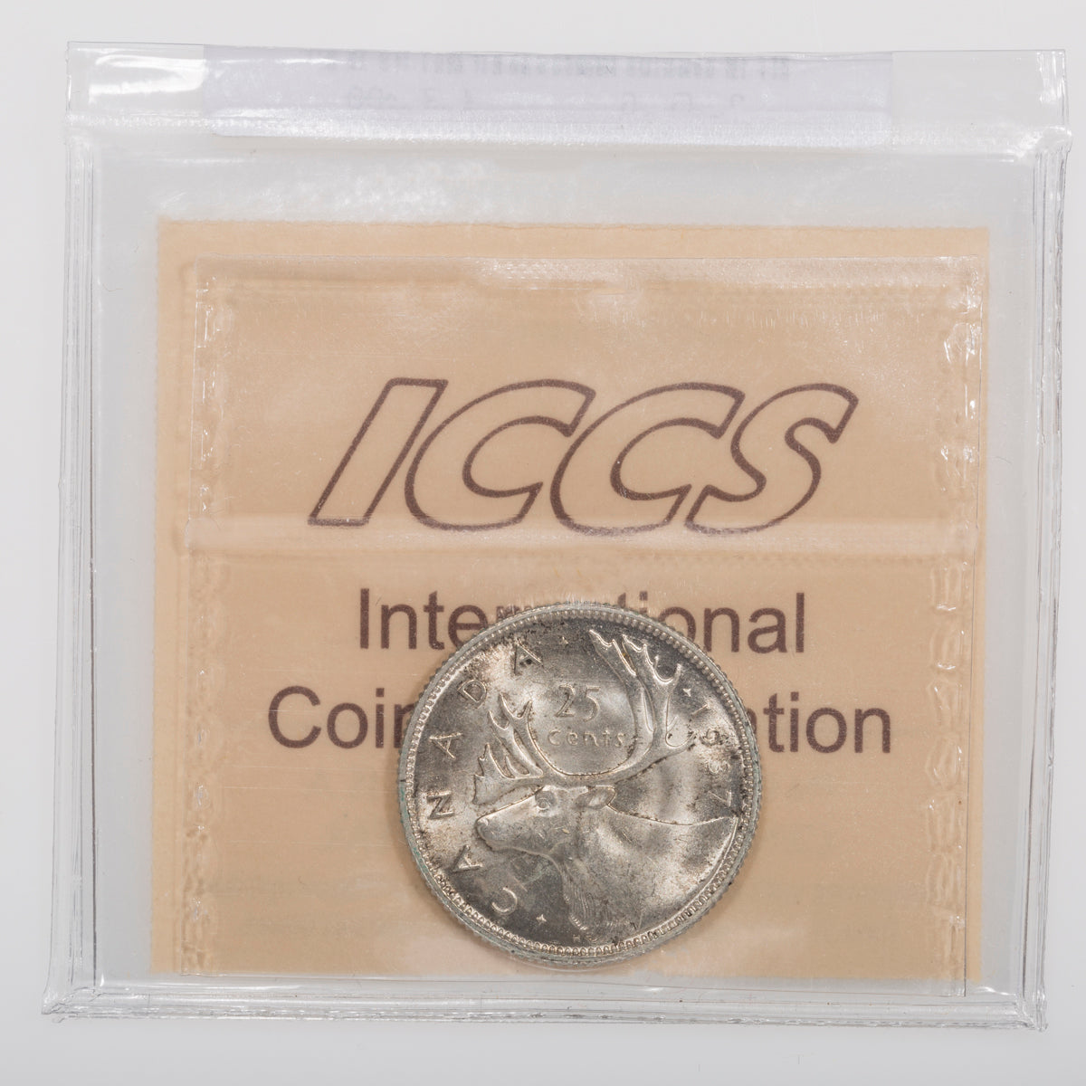 25 Cent 1937 ICCS MS-65