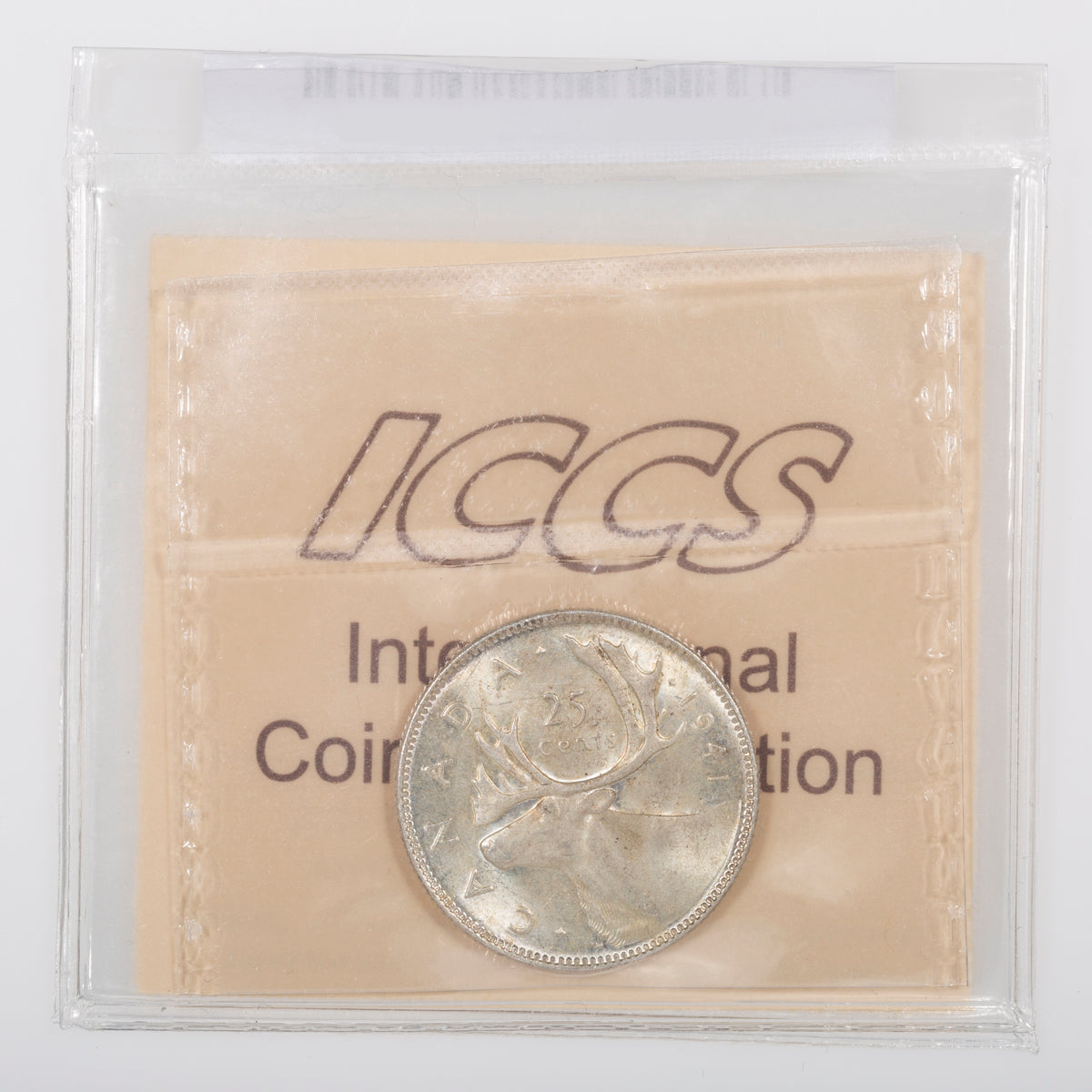 25 Cent 1941 ICCS MS-65