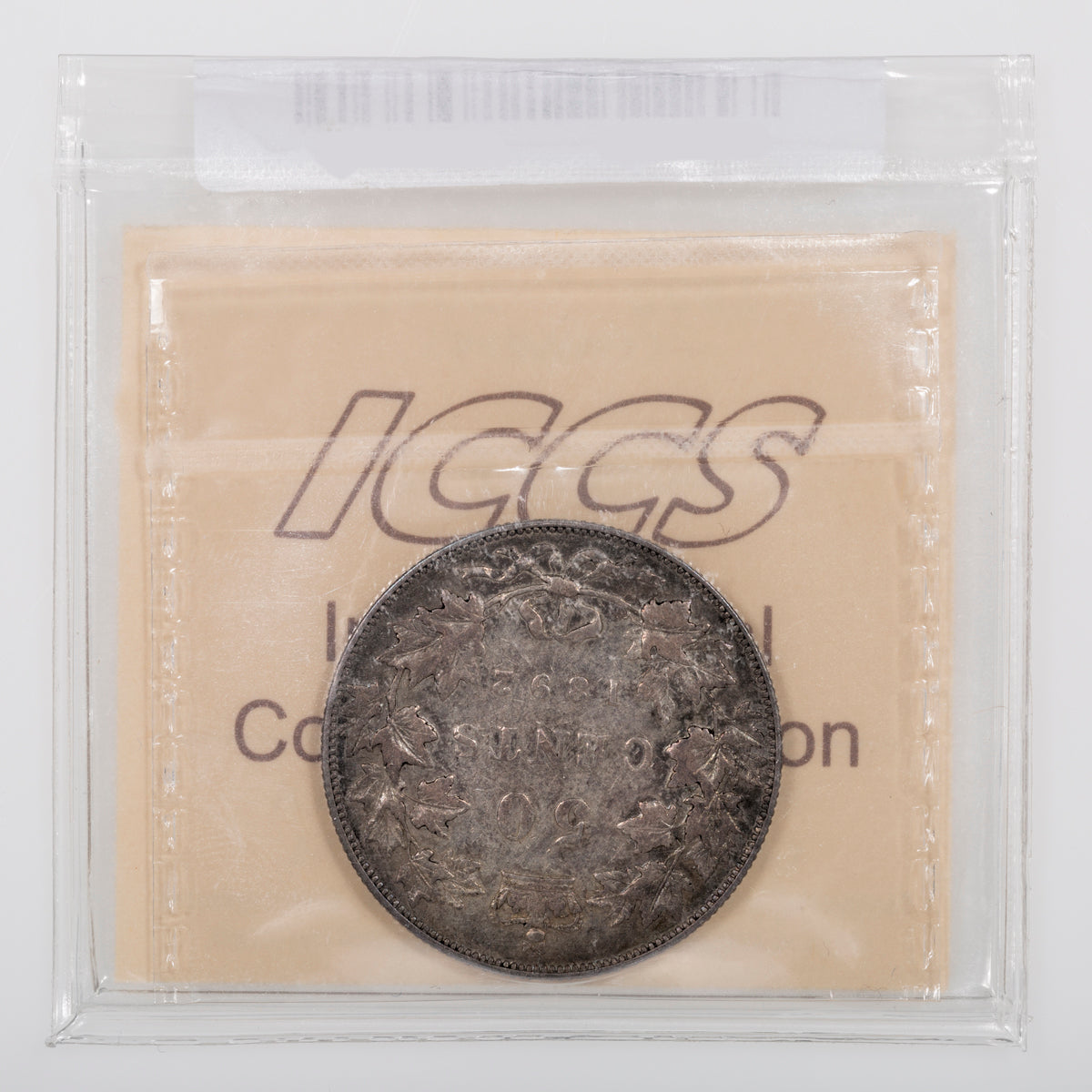 50 Cent 1892 Obv 3 ICCS F-15