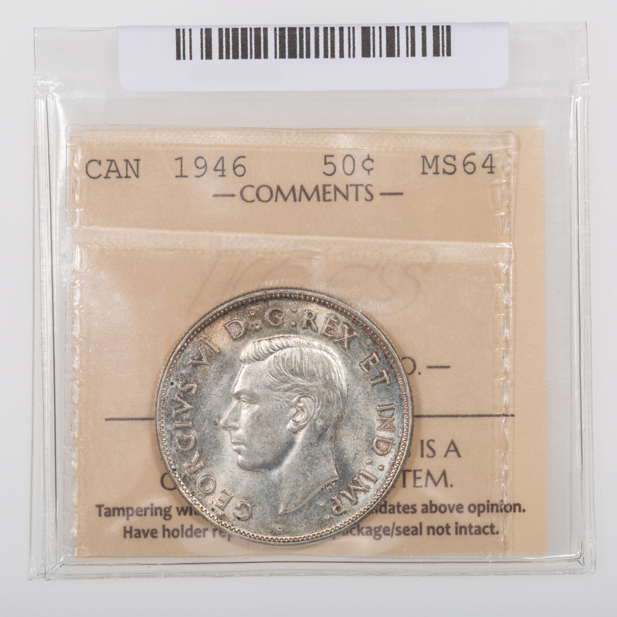 50 Cent 1946 ICCS MS-64