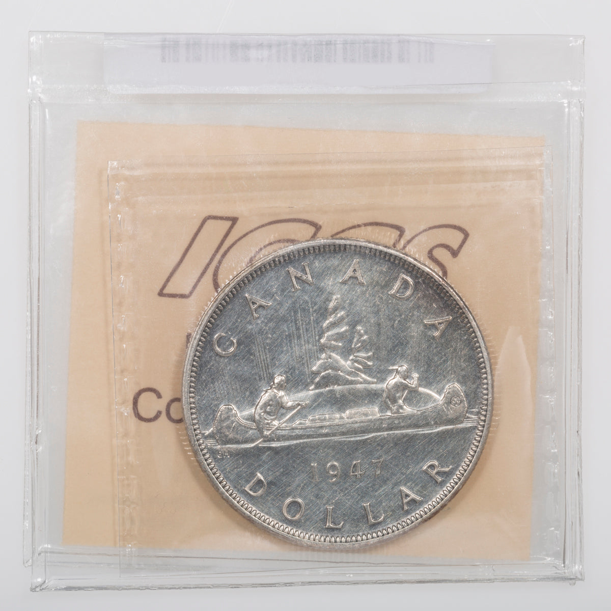 $1 1947 Blunt 7 ICCS AU-50