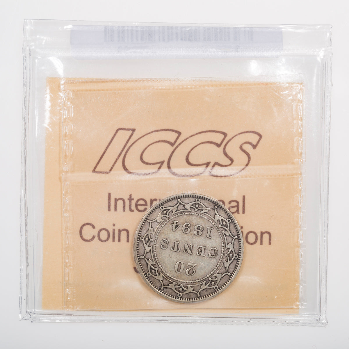 NFLD 20 Cent 1894 Obv 1 ICCS EF-45