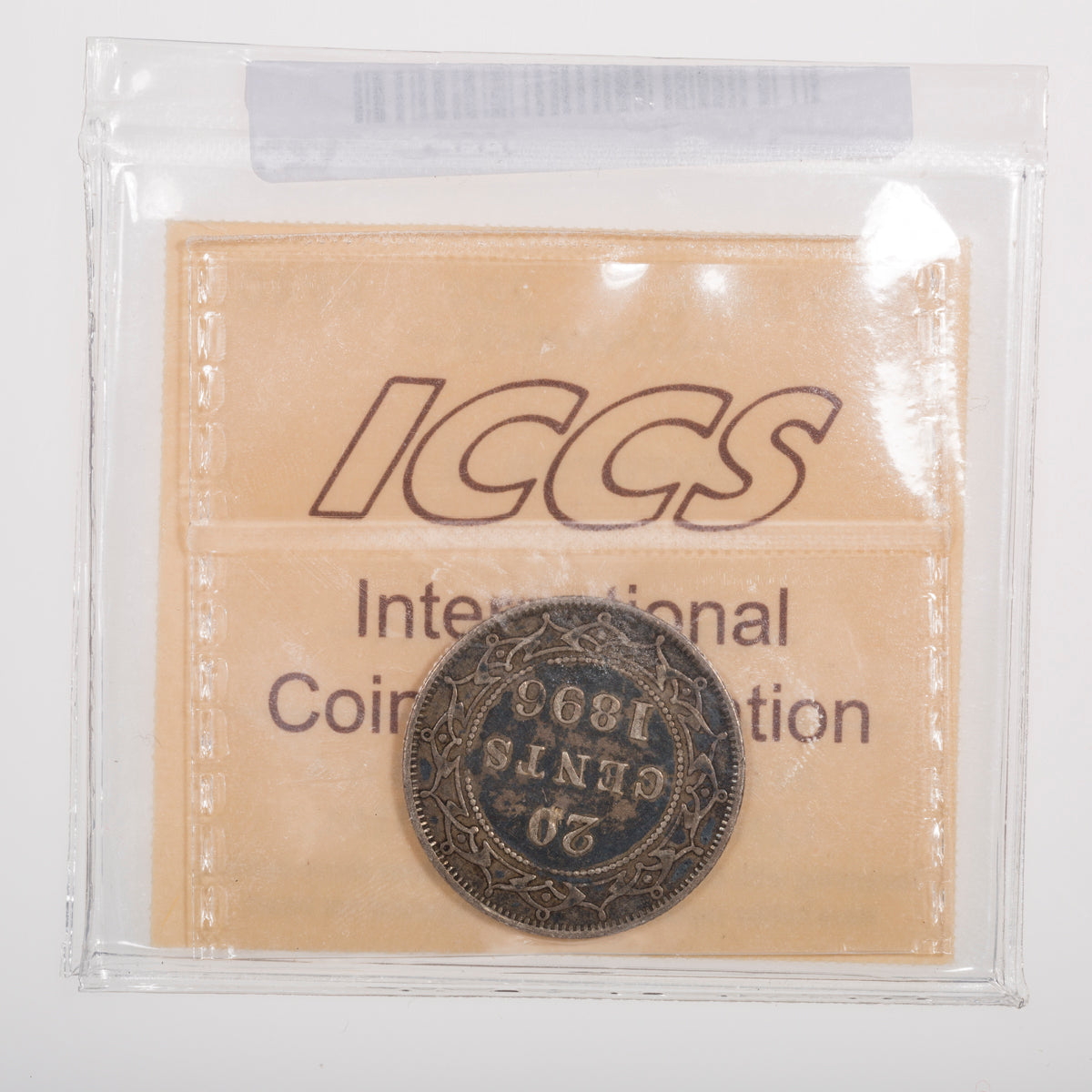 NFLD 20 Cent 1896 Obv 1 L96 ICCS EF-40