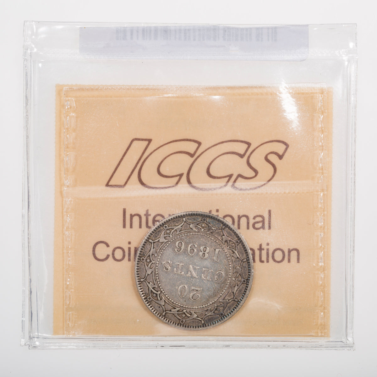 NFLD 20 Cent 1896 Obv 2 S96 ICCS EF-40