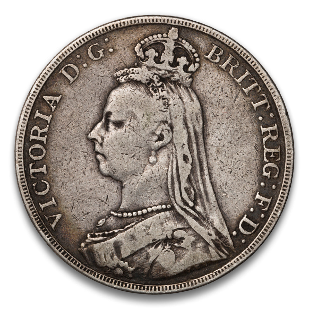 Great Britain Silver 1 Crown 1889