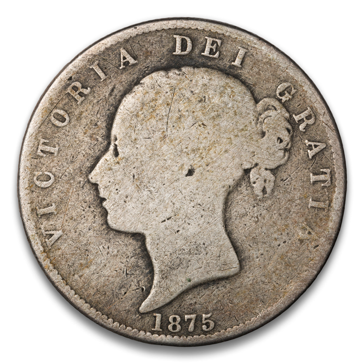 Great Britain Silver 1/2 Crown 1875