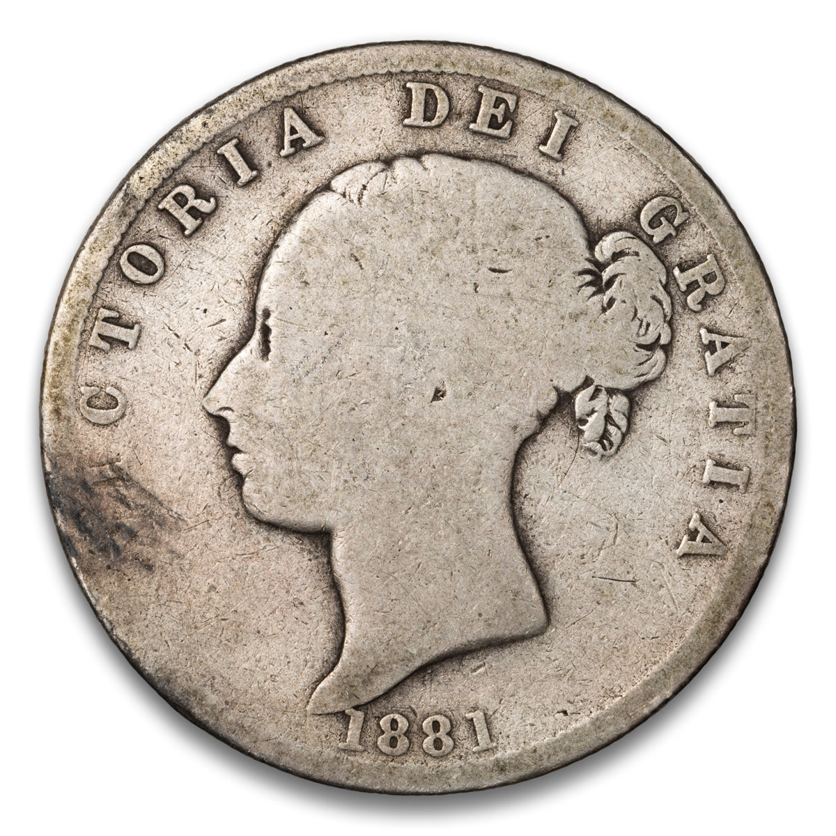 Great Britain Silver 1/2 Crown 1881