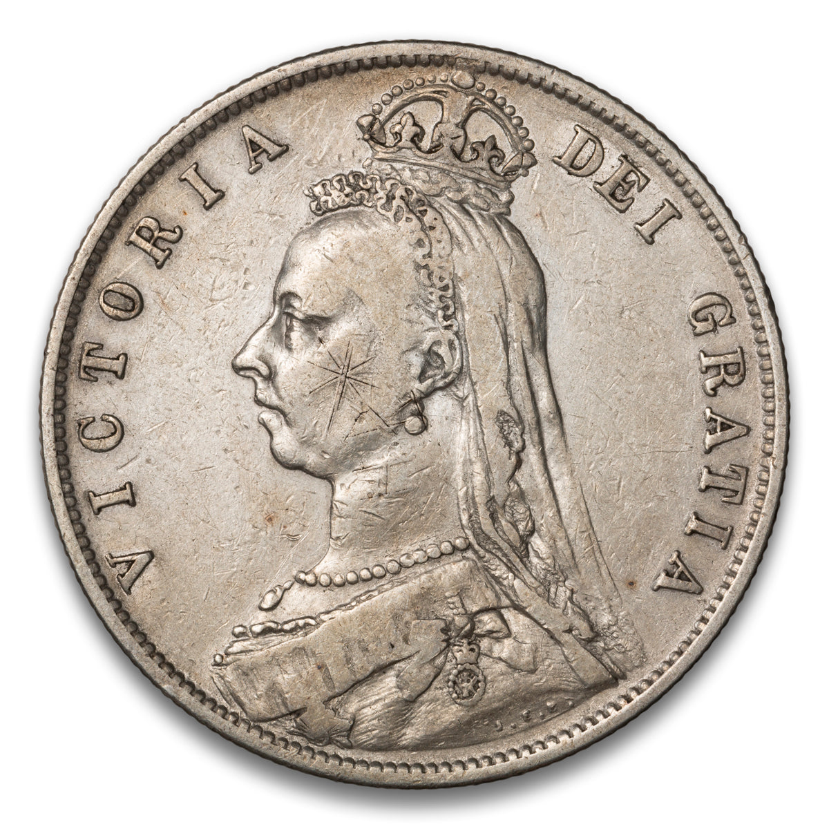 Great Britain Silver 1/2 Crown 1887