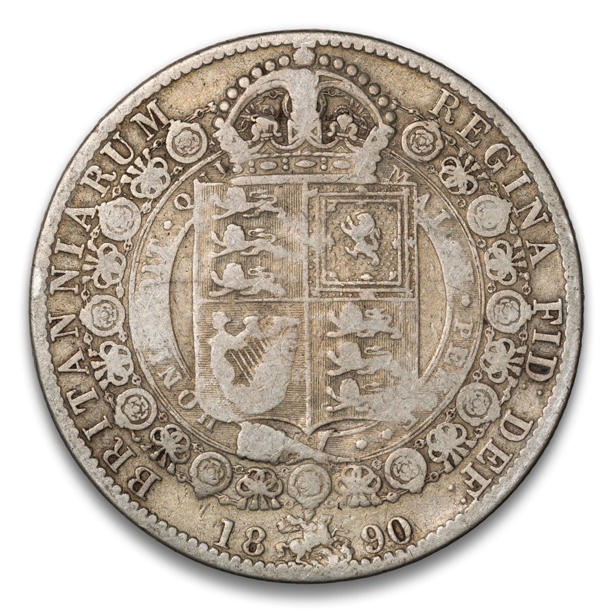 Great Britain Silver 1/2 Crown 1890