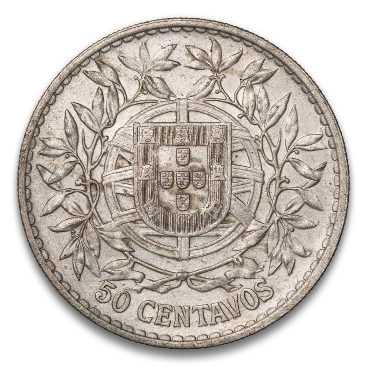 Portugal Silver 50 Centavos 1912