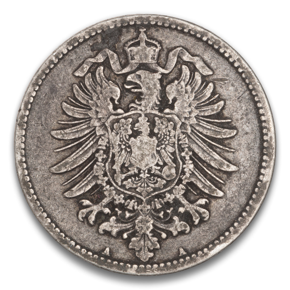 Germany Silver 1 Mark 1875 A