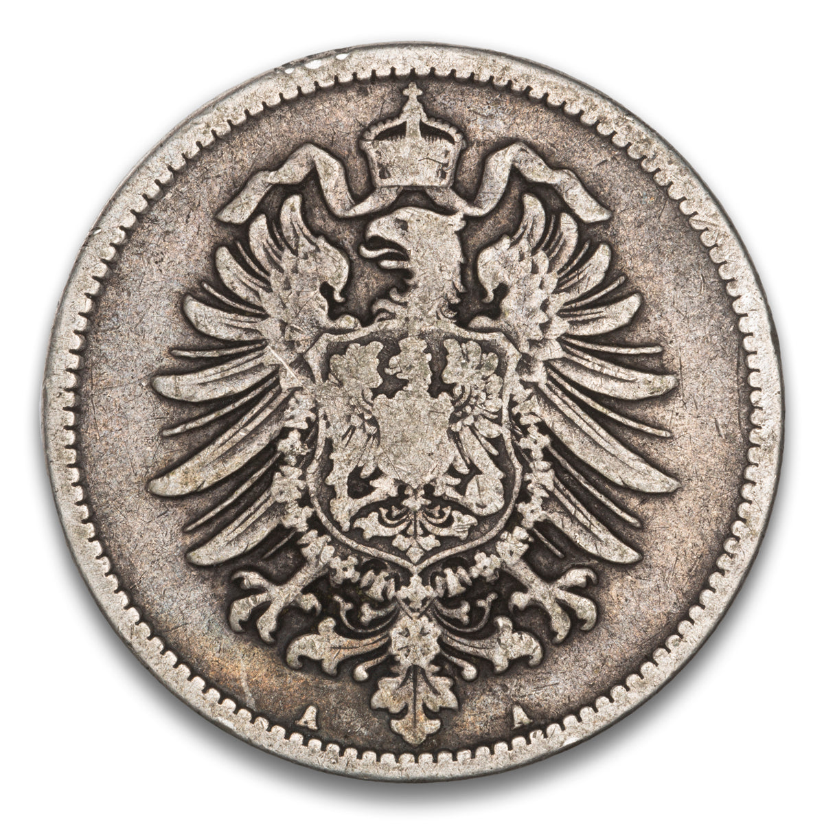 Germany Silver 1 Mark 1876 A