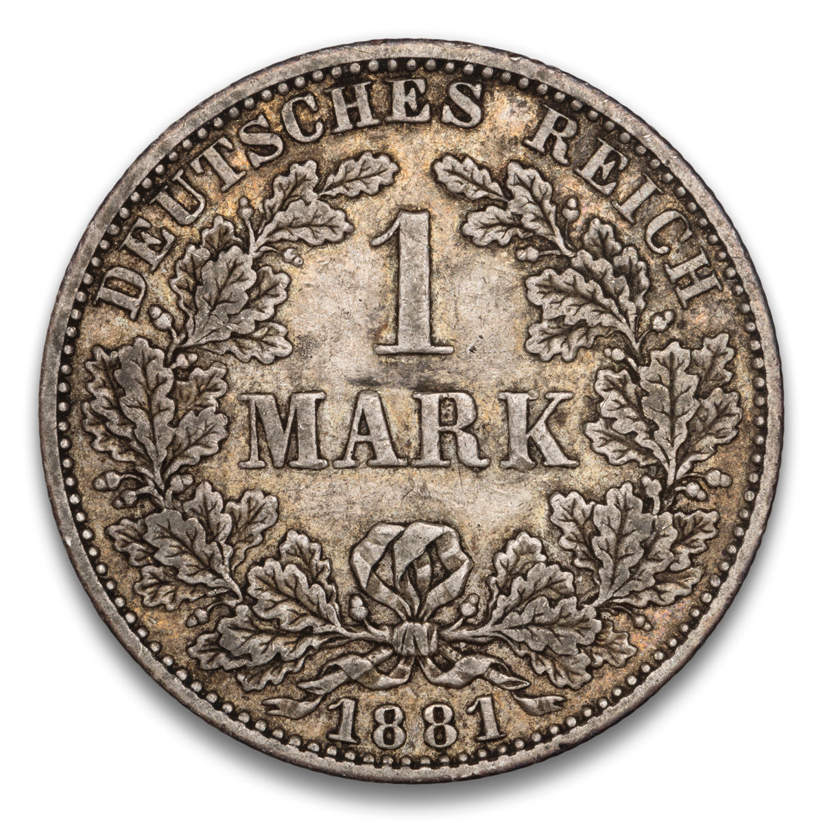 Germany Silver 1 Mark 1881 A
