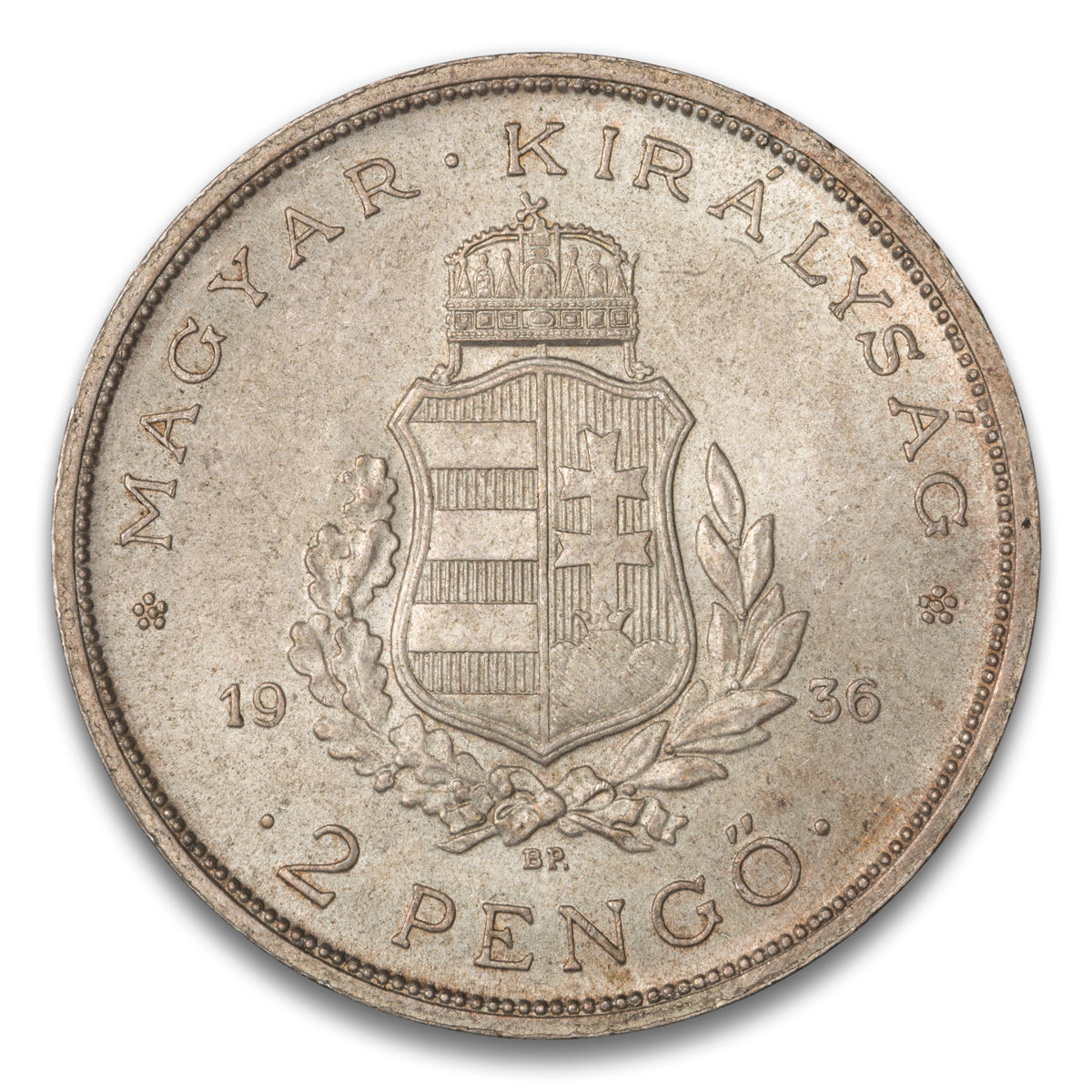 Hungary Silver 2 Pengo 1935