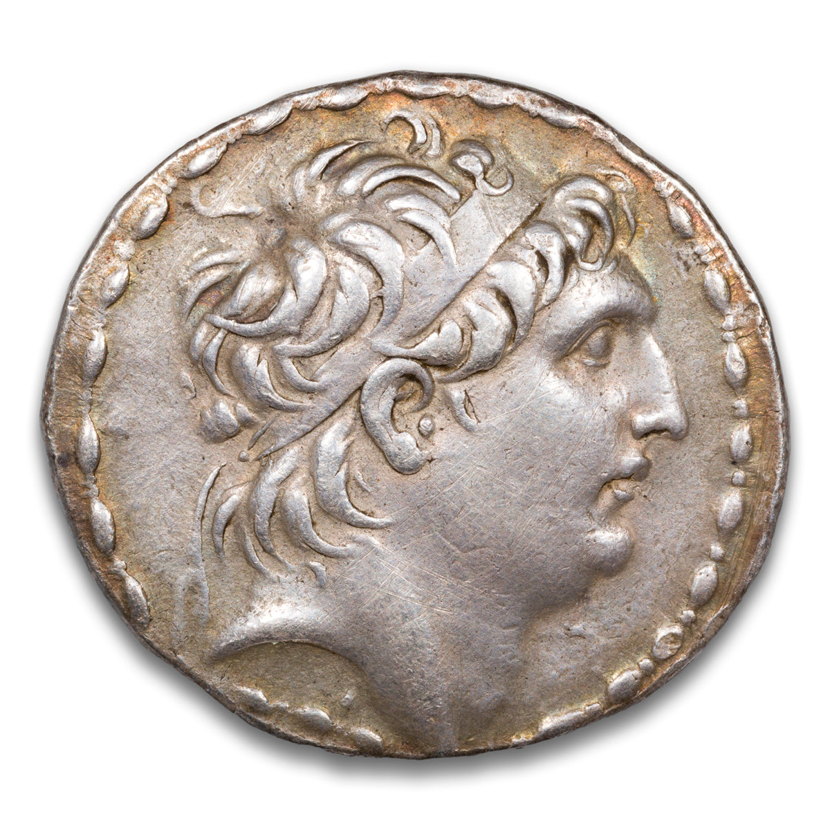 Seleukid Empire Antiochos VII Euergetes Silver Tetradrachm 138-129 BCE Antiochia on the Orontes