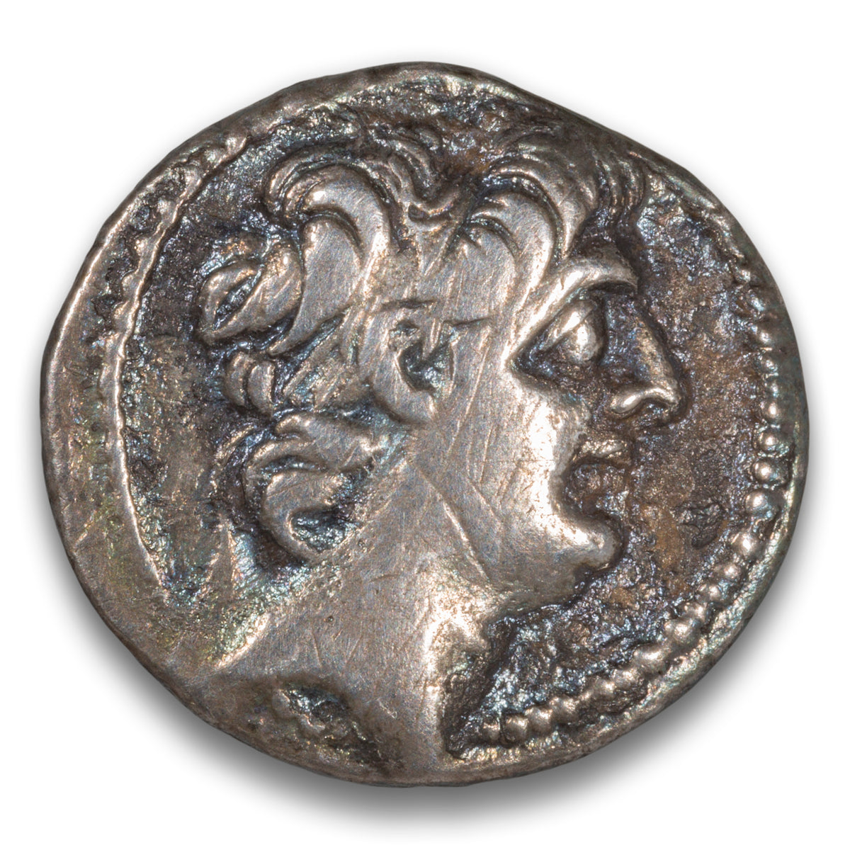 Seleukid Empire Antiochos IX Eusebes Philopator Silver 1 drachm 96-95 BCE Antiochia on the Orontes