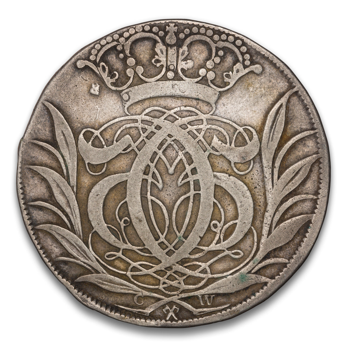 Denmark and Norway Christian V Silver 1 Krone 1693 Copenhagen Mint