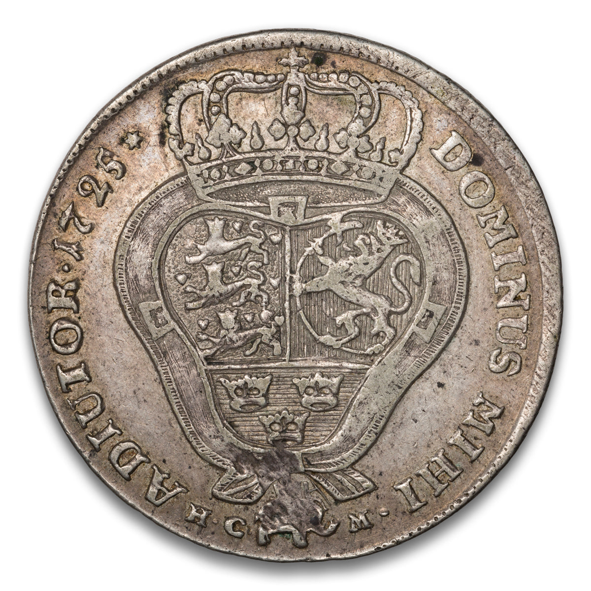 Denmark and Norway Frederik IV Silver 1 Krone 1725 Kongsberg Mint