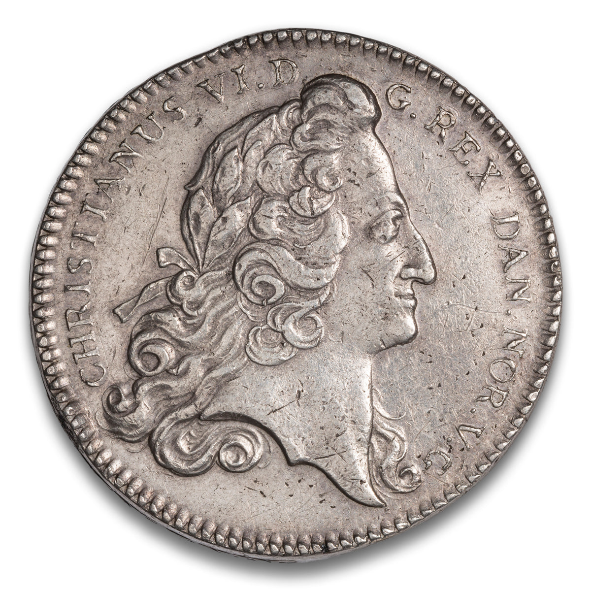 Denmark and Norway Frederik V Silver 3 Krone 1746 Copenhagen Mint