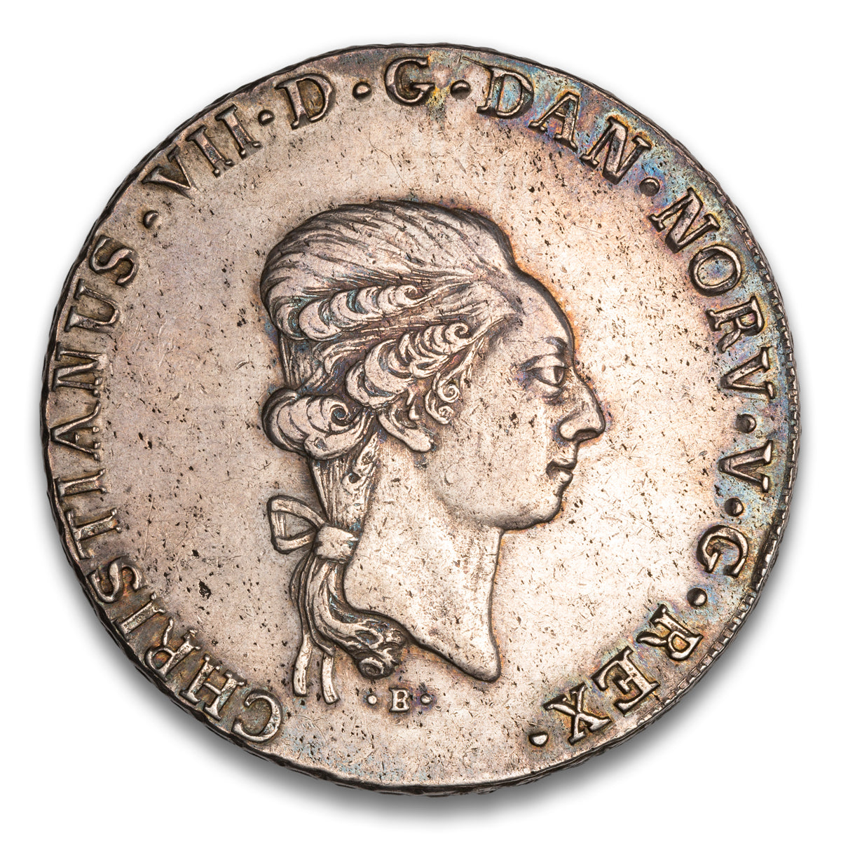 Denmark and Norway Christian VII Silver 1 Speciedaler 1795 Altona Mint