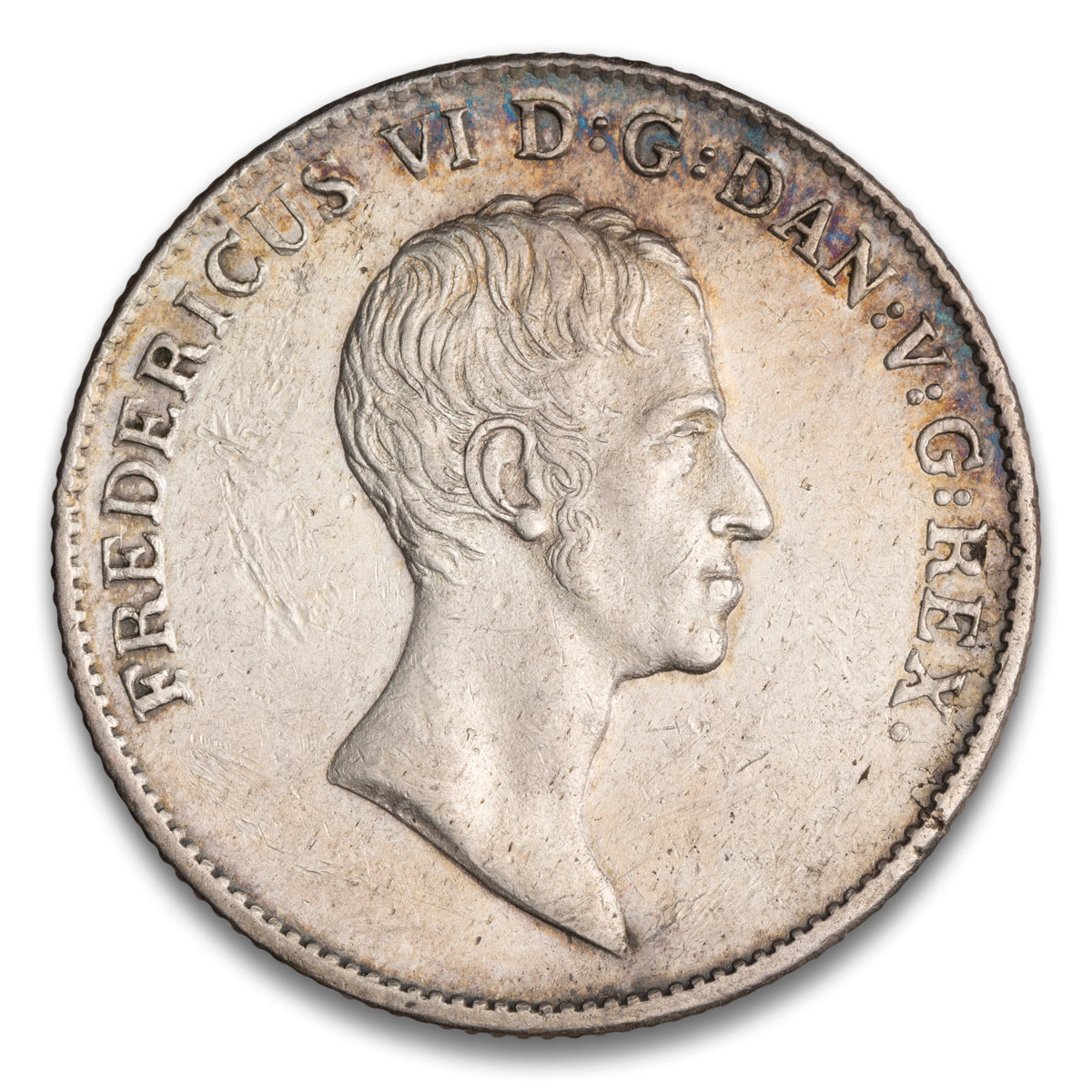 Denmark Frederik VI Silver 1 Speciedaler 1824 Altona Mint