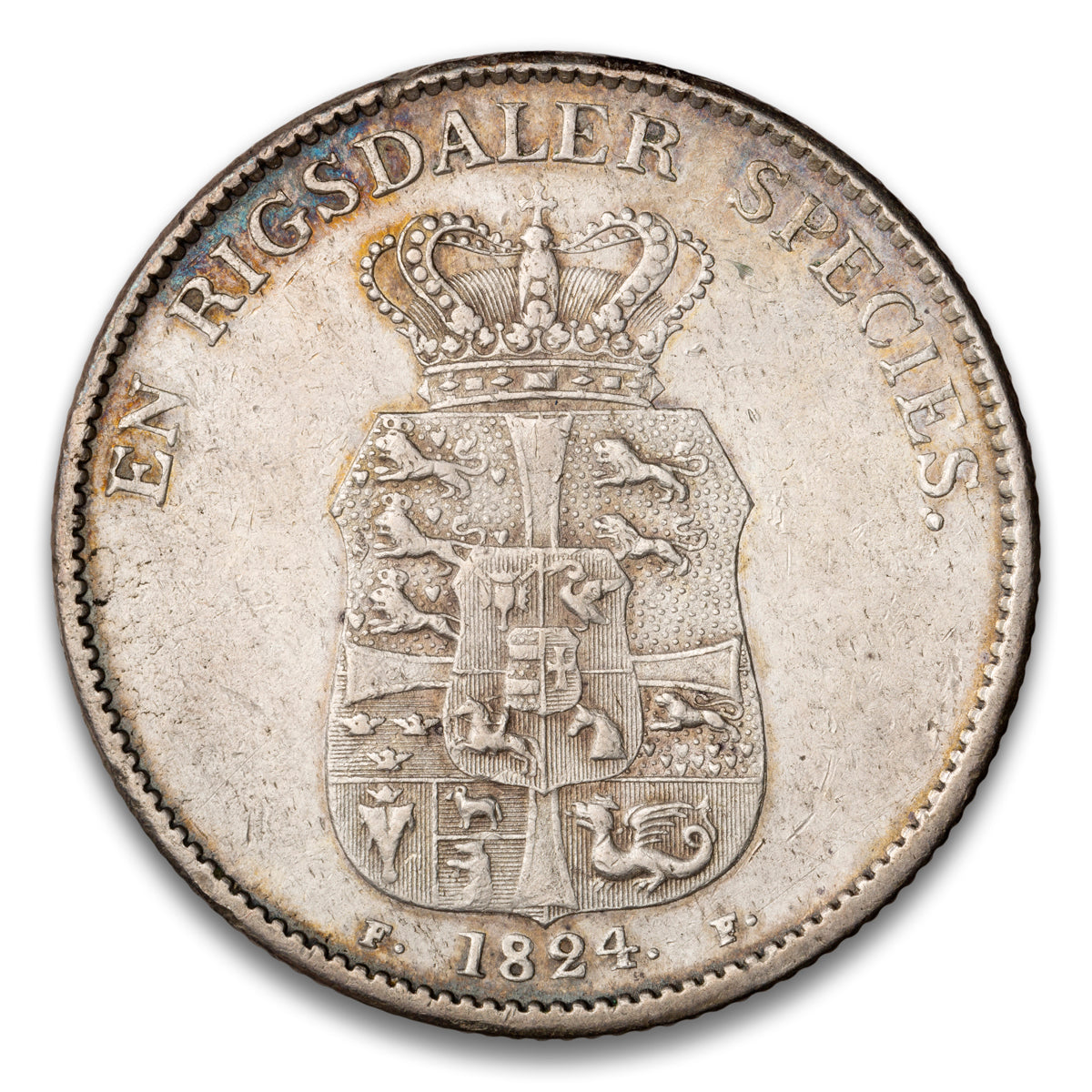 Denmark Frederik VI Silver 1 Speciedaler 1824 Altona Mint