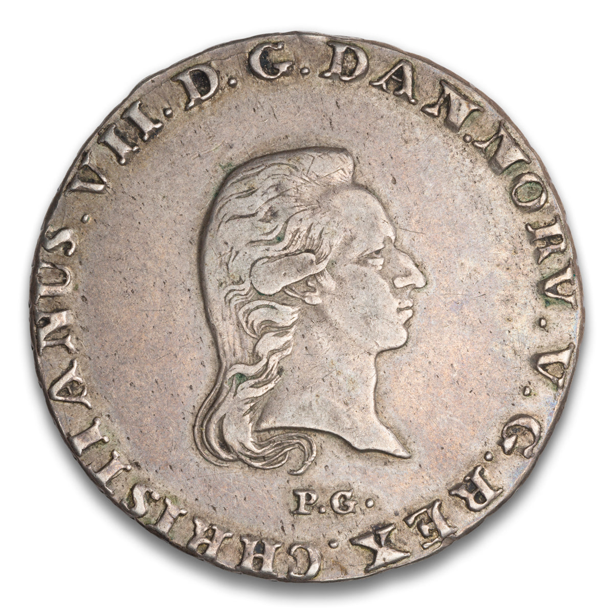 Denmark and Norway Christian VII Silver 1/3 Rigsdaler Species 1803 Kongsberg Mint