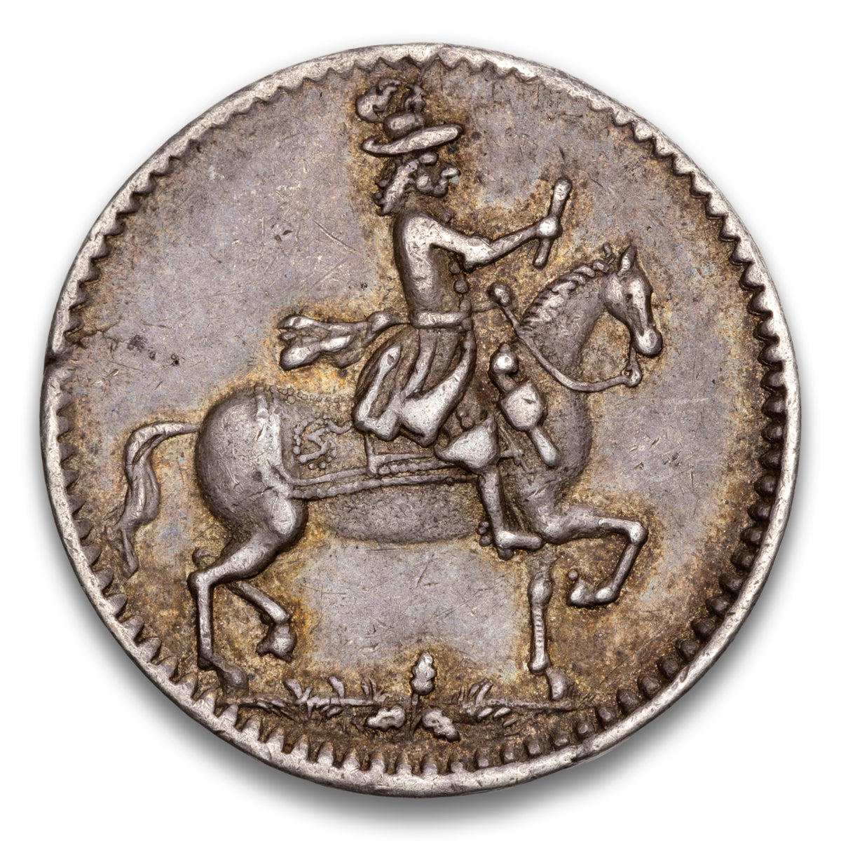 Denmark and Norway Christian V Silver 1 Ducat 1670-1699 Copenhagen Mint