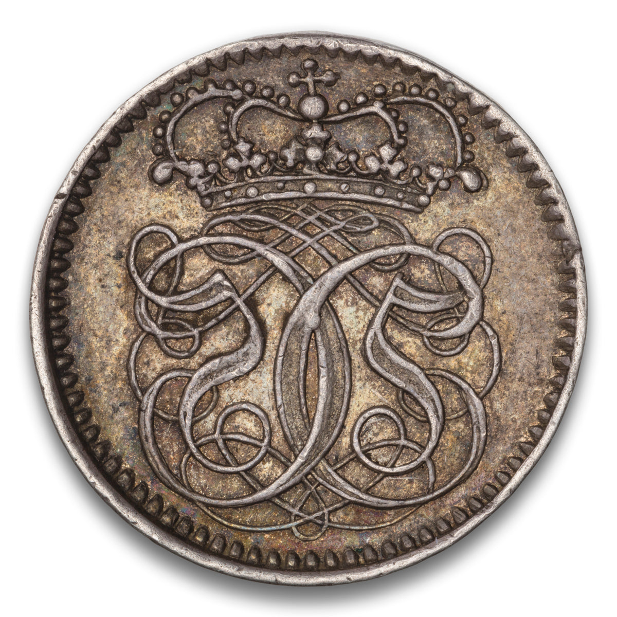 Denmark and Norway Christian V Silver 1 Ducat 1670-1699 Copenhagen Mint