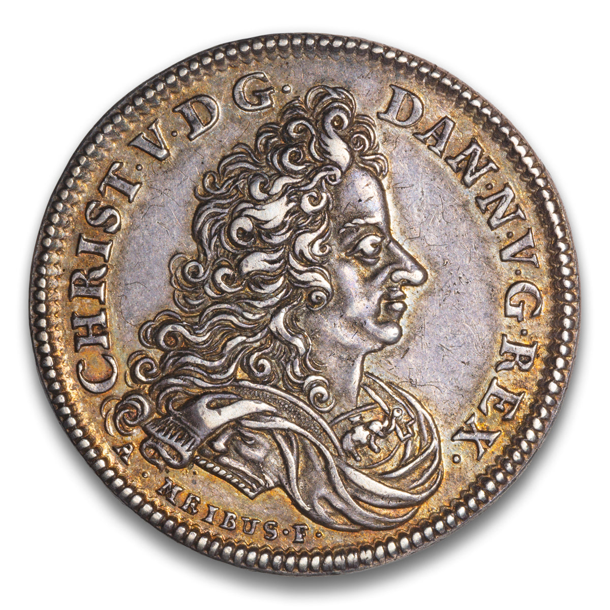 Denmark and Norway Frederik IV Silver 3 Ducat 1699-1730 Copenhagen Mint